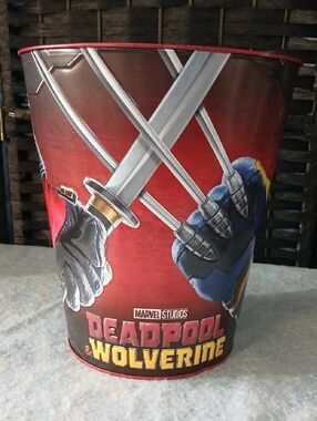Regal Cinemas Marvel Studios Deadpool & Wolverine Metal Popcorn Bucket
